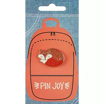 Значок Pin Joy Лисичка клубочком (металл) (12-08599-014)