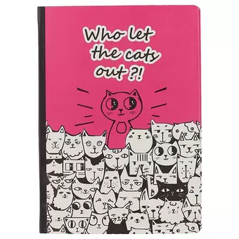 Блокнот «Who let the cats out?!», 192 страницы, А5