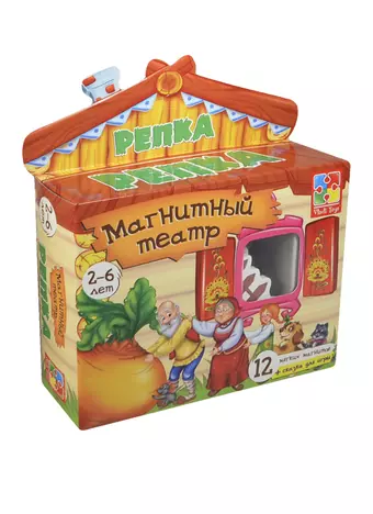 Игра, ТМ Vladi Toys, Магнитный театр Репка (рус), Мультиколор