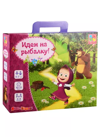 Настольная игра Маша и Медведь Идем на рыбалку!