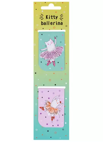 Магнитные закладки «Kitty ballerina», 2 штуки