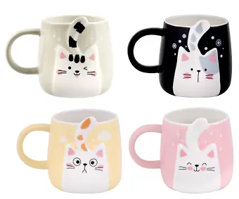 Кружка Котик с хвостиком, керамика, 400 мл