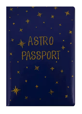 Обложка для паспорта Astro passport (глиттер) (ПВХ бокс) (ОП2020-236)