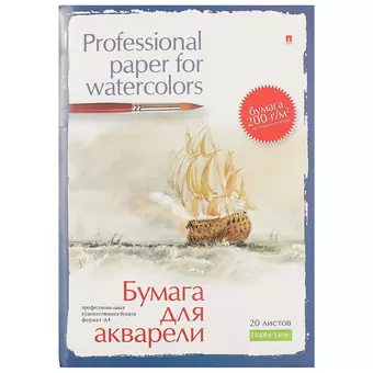 Папка для акварели «Professional», А4, 20 листов