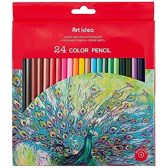 Карандаши цветные Art idea, 24 цвета