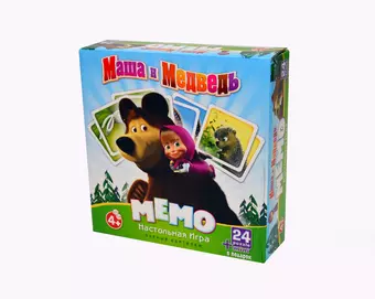 НИ Мемо Маша и Медведь (12548) (4+) (коробка)