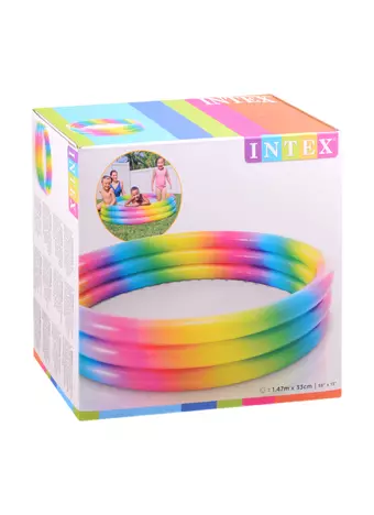 цена Бассейн надувной Круги INTEX (58439NP) (143x33см) (коробка) (INTEX)