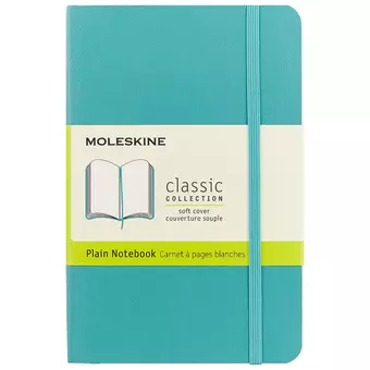 Записная книжка Moleskine Classic Soft Pocket, нелинованная, голубая, 96 листов, А6