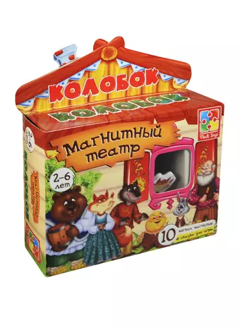 Игра, ТМ Vladi Toys, Магнитный театр Колобок, Мультиколор