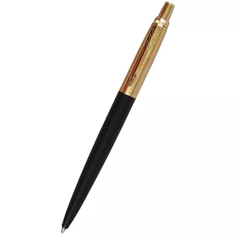 Ручка шариковая Parker, Jotter Premium Bond Street Black GT, подарочная синяя