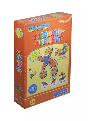 Игра развивающая Step puzzle Медведь-акробат