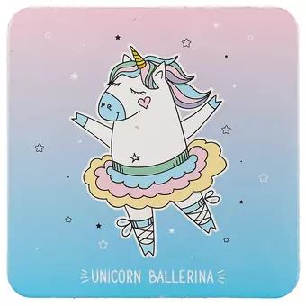 Подставка под чашку Unicorn ballerina (ПЧ2018-03)