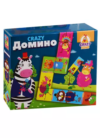 Настольная игра Vladi Toys CRAZY Домино