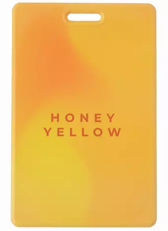 Чехол для карточек вертикальный Monochrome Honey Yellow