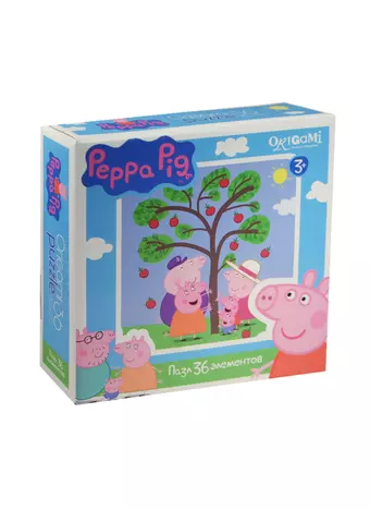 Пазл Оригами 36эл 212*212мм Peppa Pig 01550