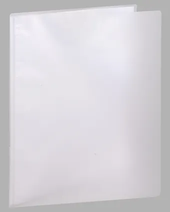Папка 20ф B4 Transparent пластик, серая