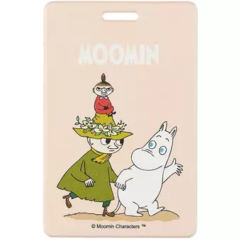 Чехол для карточек вертикальный MOOMIN Муми-тролль и Снусмумрик с малышкой Мю (МТЧ2021-02)