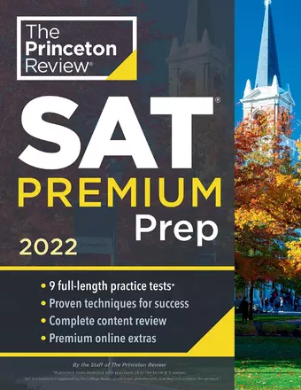 цена None SAT Premium Prep, 2022 : 9 Practice Tests + Review & Techniques + Online Tools