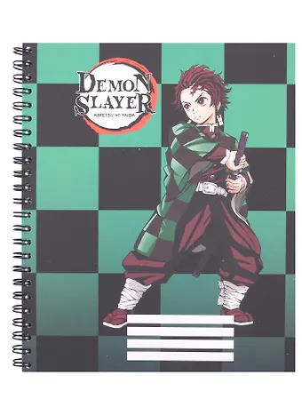 None Тетрадь в клетку Demon Slayer, Tanjiro Kamado V2, 96 листов