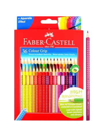 Карандаши цветные Faber-Castell, Grip, 36 цветов