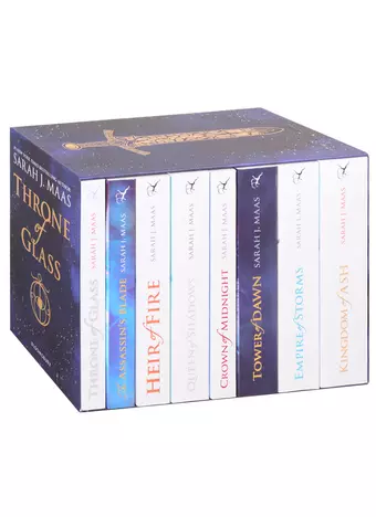 цена Маас Сара Дж. Throne of Glass Paperback Box Set (комплект из 8 книг)