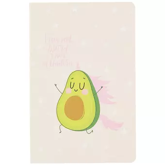 Тетрадь в клетку Kairui, Happy avocado, 32 листа, в ассортименте