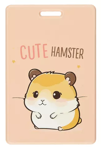 Чехол для карточек вертикальный Kawaii Хомячок Cute Hamster (ДК2024-65)