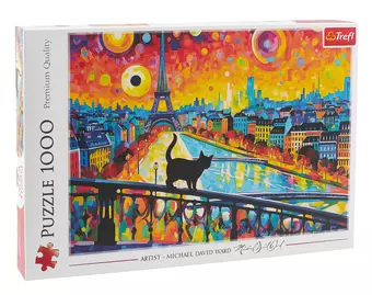 Пазл Кот в Париже (Cat in Paris), 1000 деталей.  68,3х48 см.