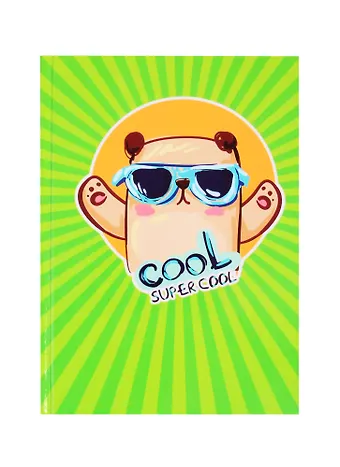 None Книга для записей А5 100л Super Cool 4 7БЦ, глянц.ламинация, дизайнерск.блок