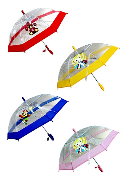 Зонтик "КАРТИНКИ", радиус 48,5 см,п/автомат,в асс. - фото 1