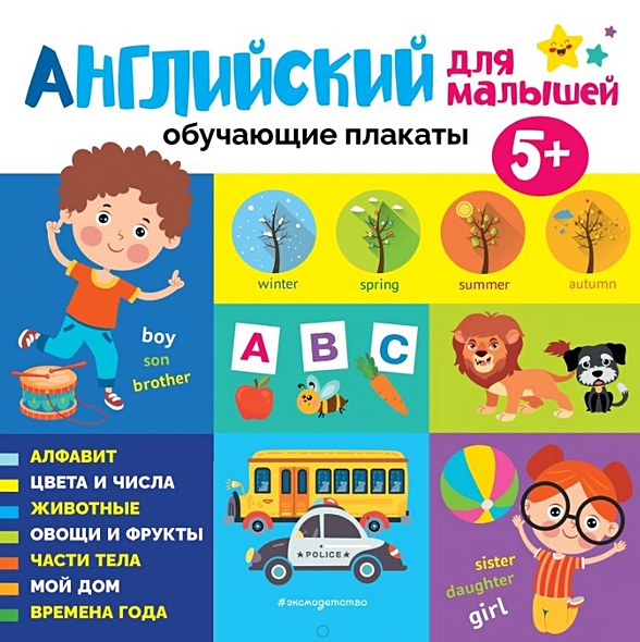 Английский язык для малышей. Обучающие плакаты - фото 1