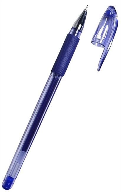 Ручка гелевая 0.7мм, синяя, CROWN - фото 1
