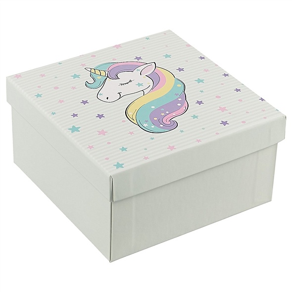 Подарочная коробка «Rainbow unicorn» средняя - фото 1