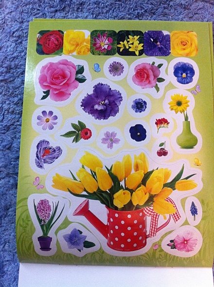 100 наклеек. Цветочки - фото 2