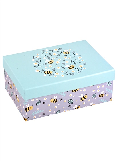 Коробка подарочная "Пчелки" 17*11*7.5см, картон - фото 1