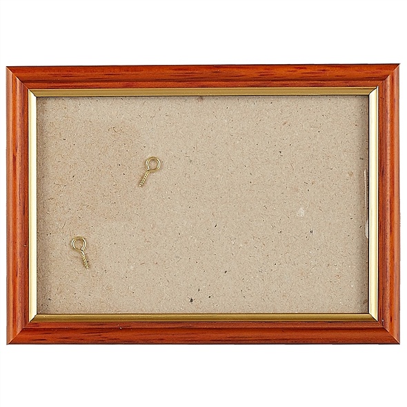 Рама со стеклом, коричневая с золотом, 10 х 15 см - фото 1