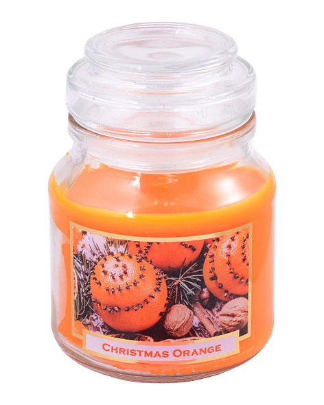 Ароматизированная свеча в баночке Рождественский апельсин (130 г) - фото 1