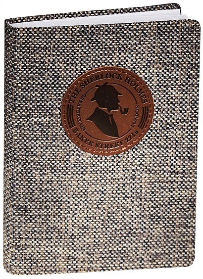Ежедневник недат. А6+ 96л 120*170 "Sherlock" серый, интегр. переплет, обл.текстиль, нашивка из иск.кожи, In Folio - фото 1