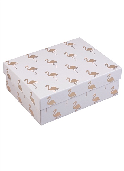 Коробка подарочная "Gold flamingo" - фото 1