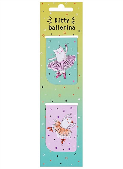 Магнитные закладки «Kitty ballerina», 2 штуки - фото 1