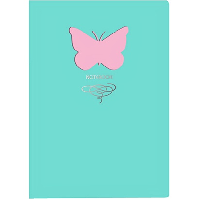 Книга для записей Butterfly, А5, 80 листов, розовый - фото 1