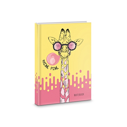 Книга для записей «Модный жираф», А6, 64 листа - фото 1