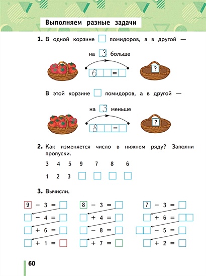 Математика. Рабочая тетрадь. 1 класс. В 3 частях. Часть 2 • Кочурова ...
