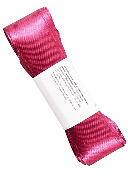 Лента атласная 1" (25мм) цв.4174 красно-розовый Art idea, 4,5 м - фото 1