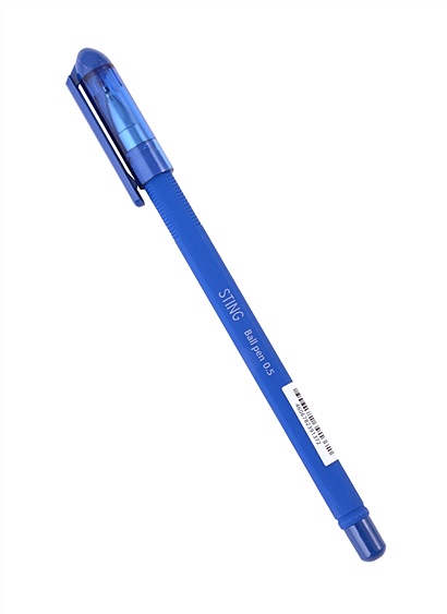 Ручка шариковая синяя "Sting" 0,5мм, Hatber - фото 1