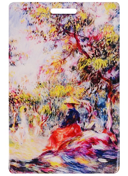 Чехол для карточек Пьер Огюст Ренуар "Пейзаж с женщиной" (ДК2015-033) - фото 1