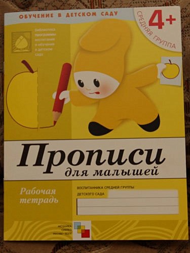 Прописи для малышей. Средняя группа. Рабочая тетрадь. - фото 2