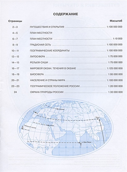 Контурная карта по географии 7 класс курбский