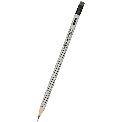 Чернографитовый карандаш GRIP 2001 с ластиком, твердость B, в картонной коробке, 12 шт. - фото 1