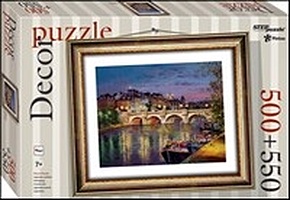 Пазл 500 Париж + Рамка 550 (Decor Puzzle) (98024) (7+) (коробка) (Дрофа) - фото 1